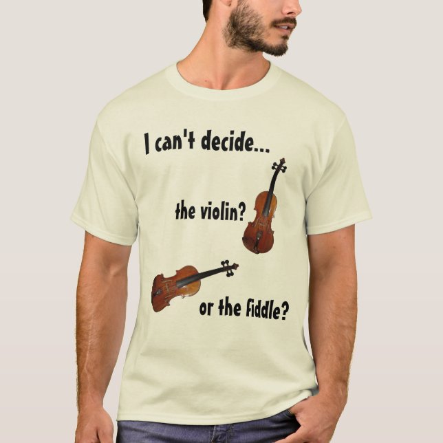 Fiol eller lurendrejeri? t shirt (Framsida)