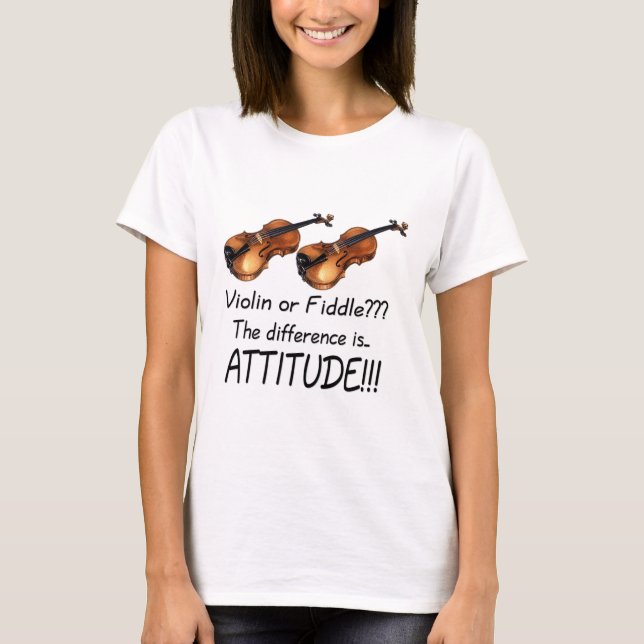 Fiol eller lurendrejeri??? t shirt (Framsida)