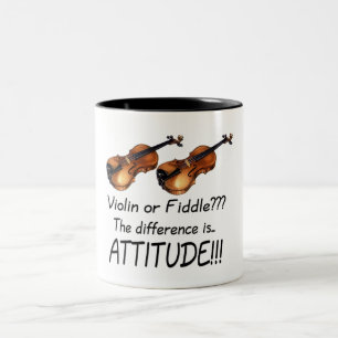 Fiol eller lurendrejeri??? Två-Tonad mugg