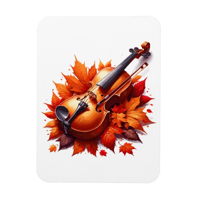 Fiol i lövbädd magnet (Vertikal)