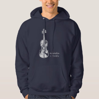 Fiol Inte Violin Bluegrass Country Musik Present Hoodie