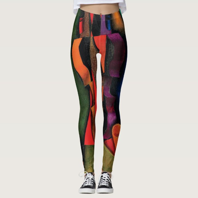 Fiol och gitarr av Juan Gris Leggings (Framsida)