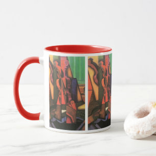 Fiol och gitarr av Juan Gris, Vintage Kubism Konst Mugg