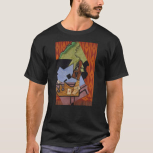 Fiol och lekakort på ett bord t-shirt