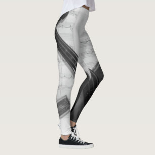 Fiol och manuskript leggings