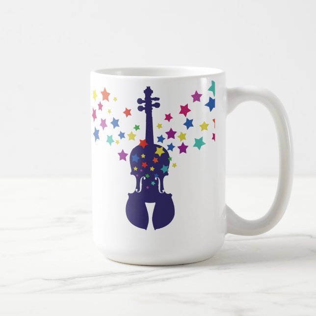 Fiol- och stjärnakaffemugg mugg (Höger)