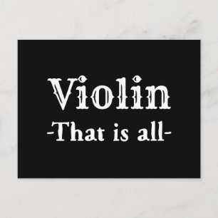 Fiol som är all rolig musik vykort