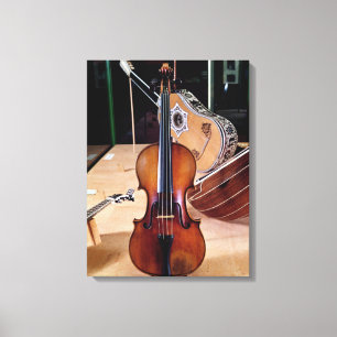 Fiol vid Stradivari, Cremona, 1699 (fotoet; Canvastryck