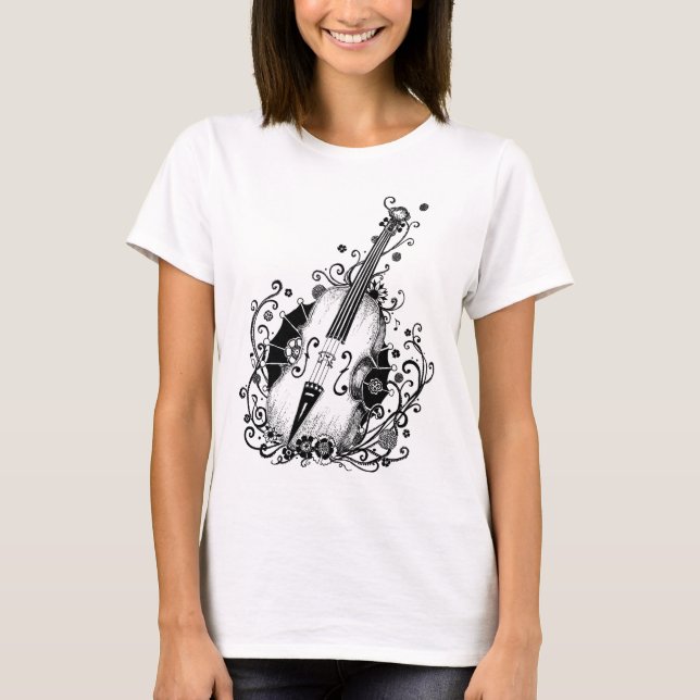 Fiol/violoncell T Shirt (Framsida)