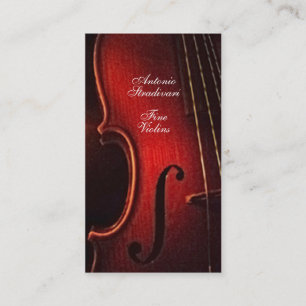 Fiolbran instrumenterar tillverkare Luthier Visitkort