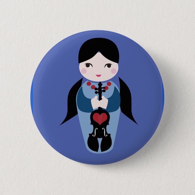 Fiolen Kokeshi knäppas Knapp (Framsida)