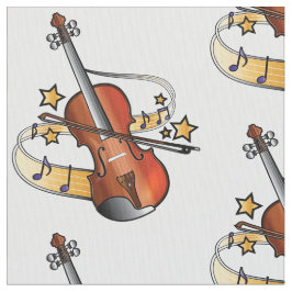 Fiolen och pilbågen med noterar och stjärnor tyg