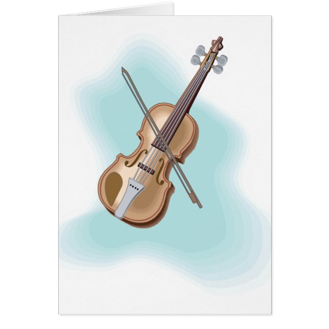 fiolin hälsningskort (Framsidan)