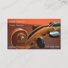 Fiollärare String instrumenterar musik handleder Visitkort