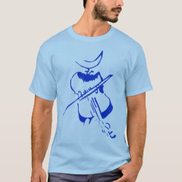 Fiolmanblått Tee Shirt