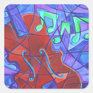Fiolmusik Mozaikkonst Klistermärke