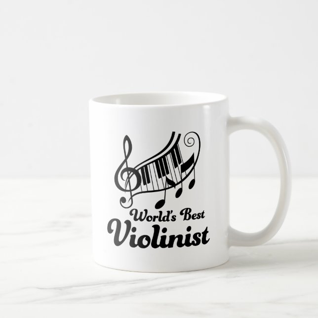 Fiolspelare eller violinist för världar bäst kaffemugg (Höger)