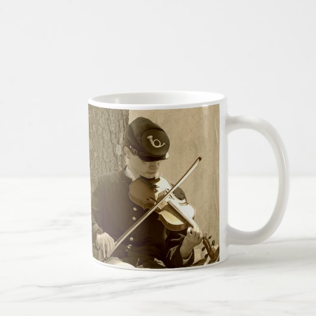 Fiolspelare från amerikanska inbördeskriget kaffemugg (Höger)