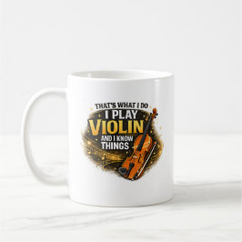 Fiolspelargåva för musiker kaffemugg
