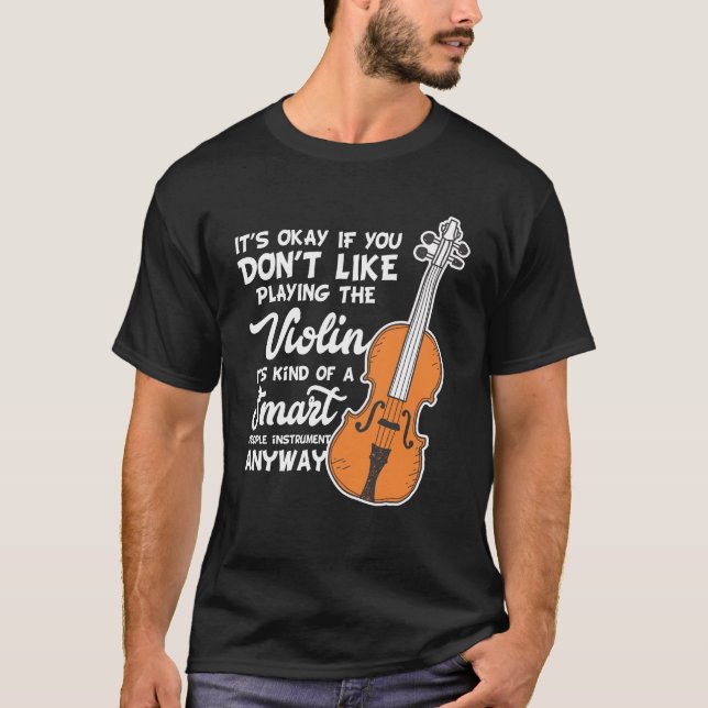 FiolT-tröja - rolig smart violinistfiollek T Shirt (Framsida)