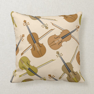 Fioltryckmönster Kudde