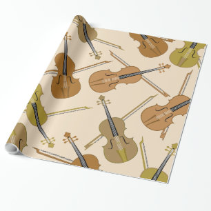 Fioltryckmönster Presentpapper