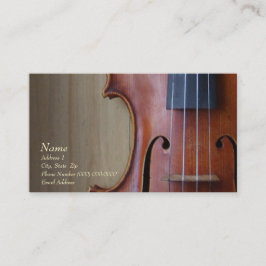 FiolViolavisitkort för fiolplatsen Visitkort