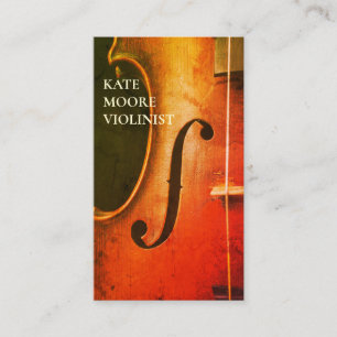 Fiolviolinistmusiker Visitkort