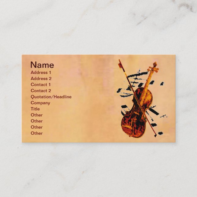 Fiolvisitkort Visitkort (Framsida)