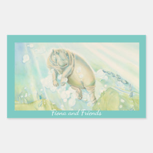 "Fiona and Friends" Stickers Rektangulärt Klistermärke