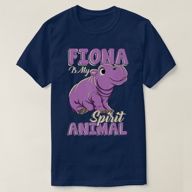 Fiona är min Baby Hippo Hippopotamus. T Shirt (Design framsida)