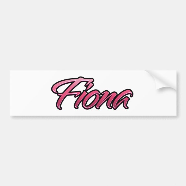 Fiona faded rosa Aufkleber Sticker Bildekal (Framsidan)