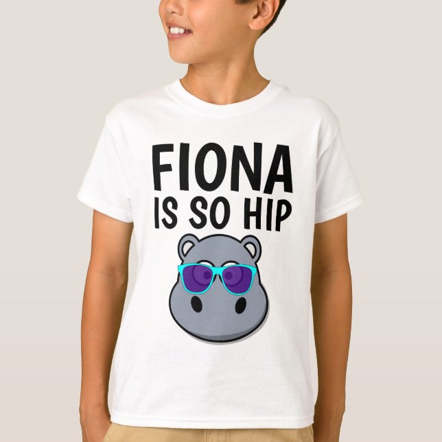 FIONA HIPPO ÄR SÅ HIP T-shirts (Framsida)