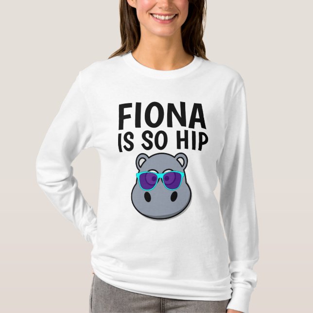 FIONA HIPPO ÄR SÅ HIP T-shirts (Framsida)