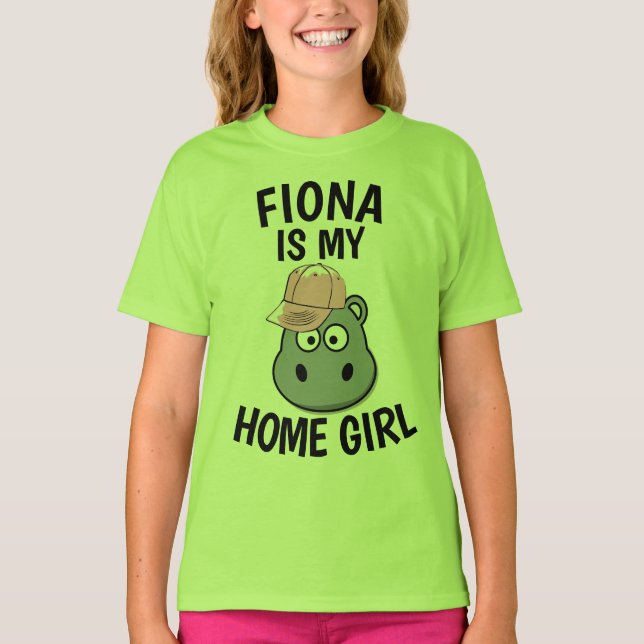 FIONA HIPPO Funny T-shirts (Framsida)