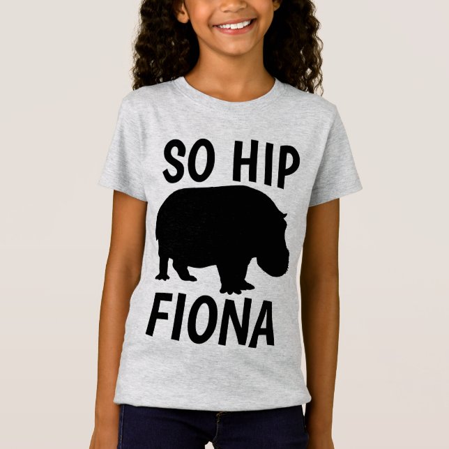FIONA HIPPO Funny T-shirts (Framsida)