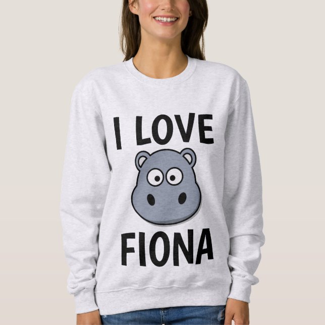 FIONA HIPPO T-Shirts, I KÄRLEK FIONA T Shirt (Framsida)