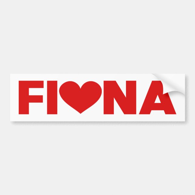 Fiona Kärlek Bildekal (Framsidan)