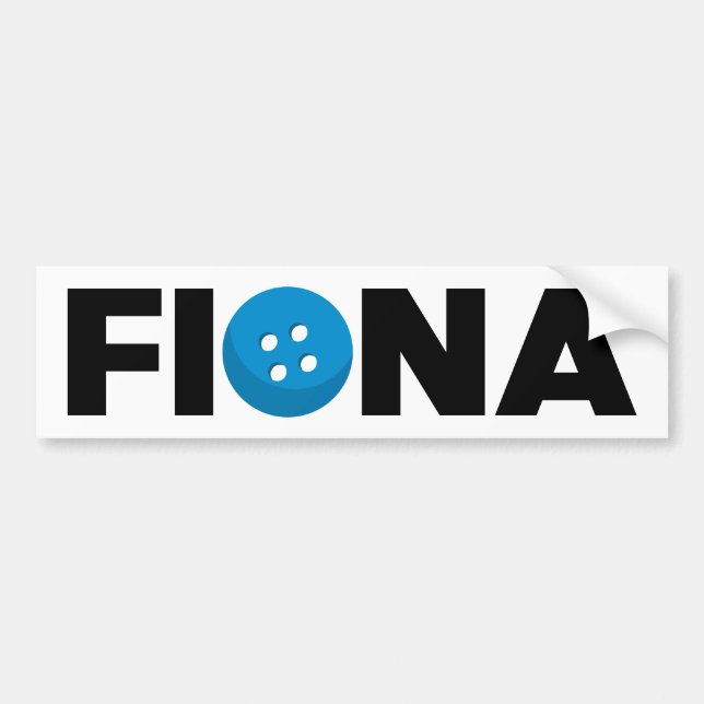 Fiona-knappens stötfångare bildekal (Framsidan)