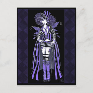 Fiona Lila Gothic Couture Fairy Postcard Vykort