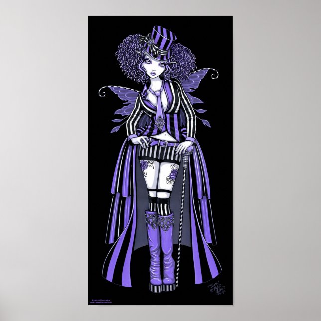 Fiona Lila Gothic Steampunk Couture Fairy Poster (Framsidan)