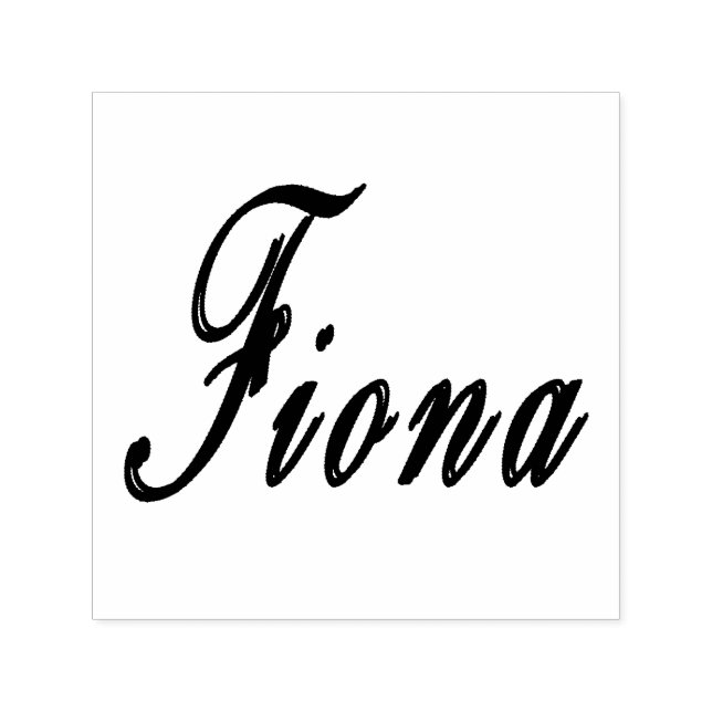 Fiona Namn Logotyp Självfärgande Stämpel (Design)