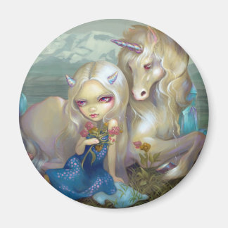 "Fiona och Unicorn" Magnet