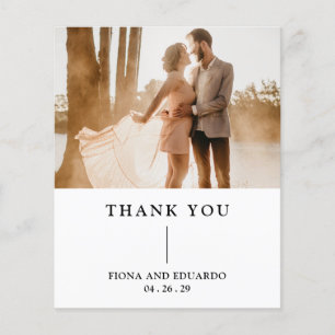 Fiona Photo Fetstil Monogram Modern Bröllop Tack