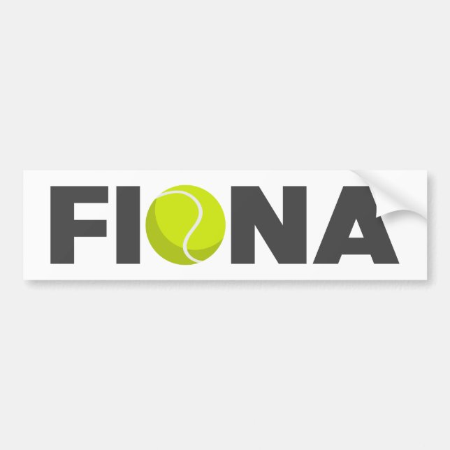 Fiona Tennis Bildekal (Framsidan)