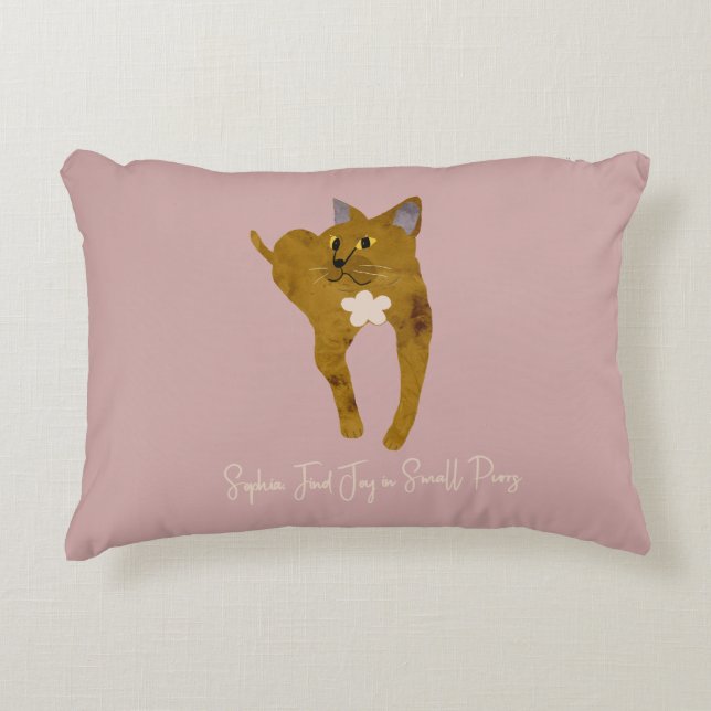 Fiona the Cat Accent Pillow Prydnadskudde (Framsidan)