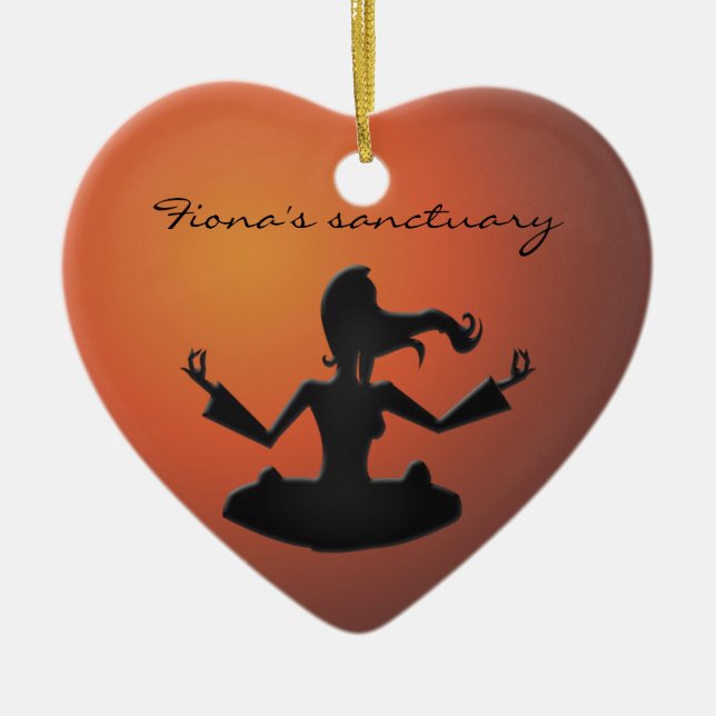 Fionas fristad julgransprydnad keramik (Framsidan)