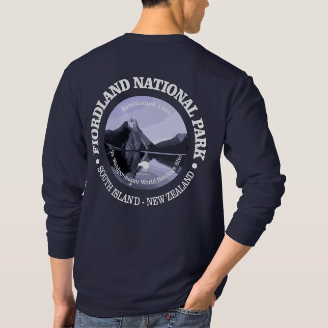 Fiordlands nationalpark t shirt (Baksida)
