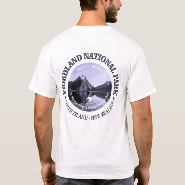 Fiordlands nationalpark tee shirt (Baksida)