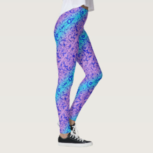Fiore Blue och Lila Leggings